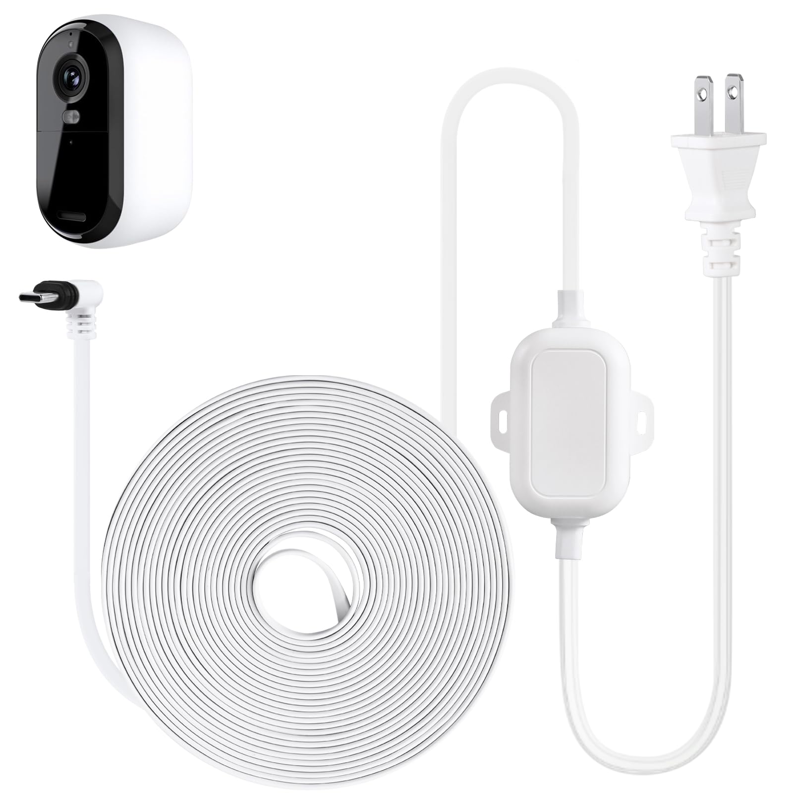 Amazon.com: ALERTCAM 25ft Power Cable for Arlo Essential 2K