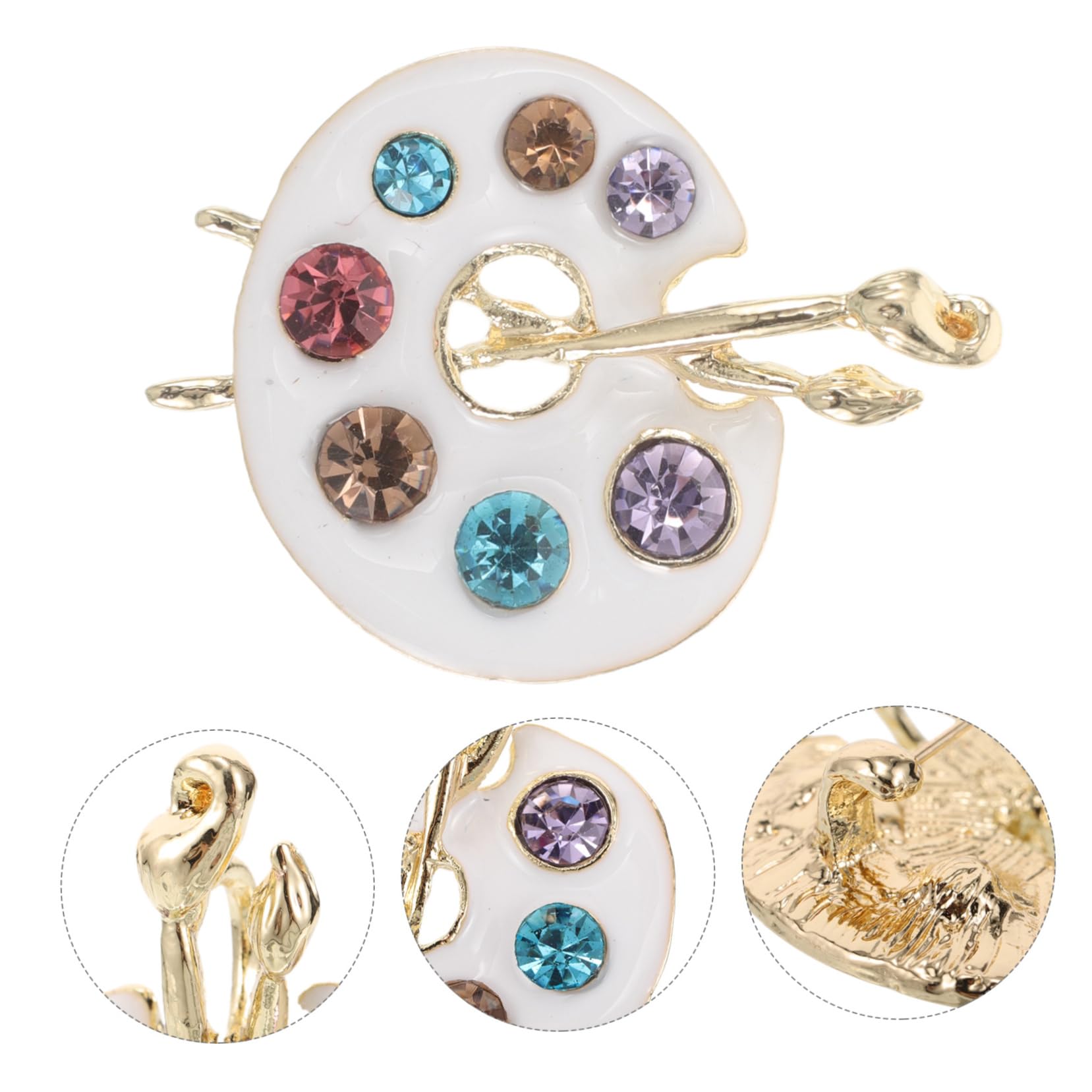 Broches con diseño de Pintura al óleo goteando, Ideales para Trajes, Solapas, Sombreros, Corbatas y Accesorios para Vestidos.