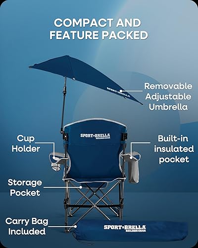 Miniatura 6 de Sport-Brella Beach Chair with UPF 50 Adjustable Umbrella