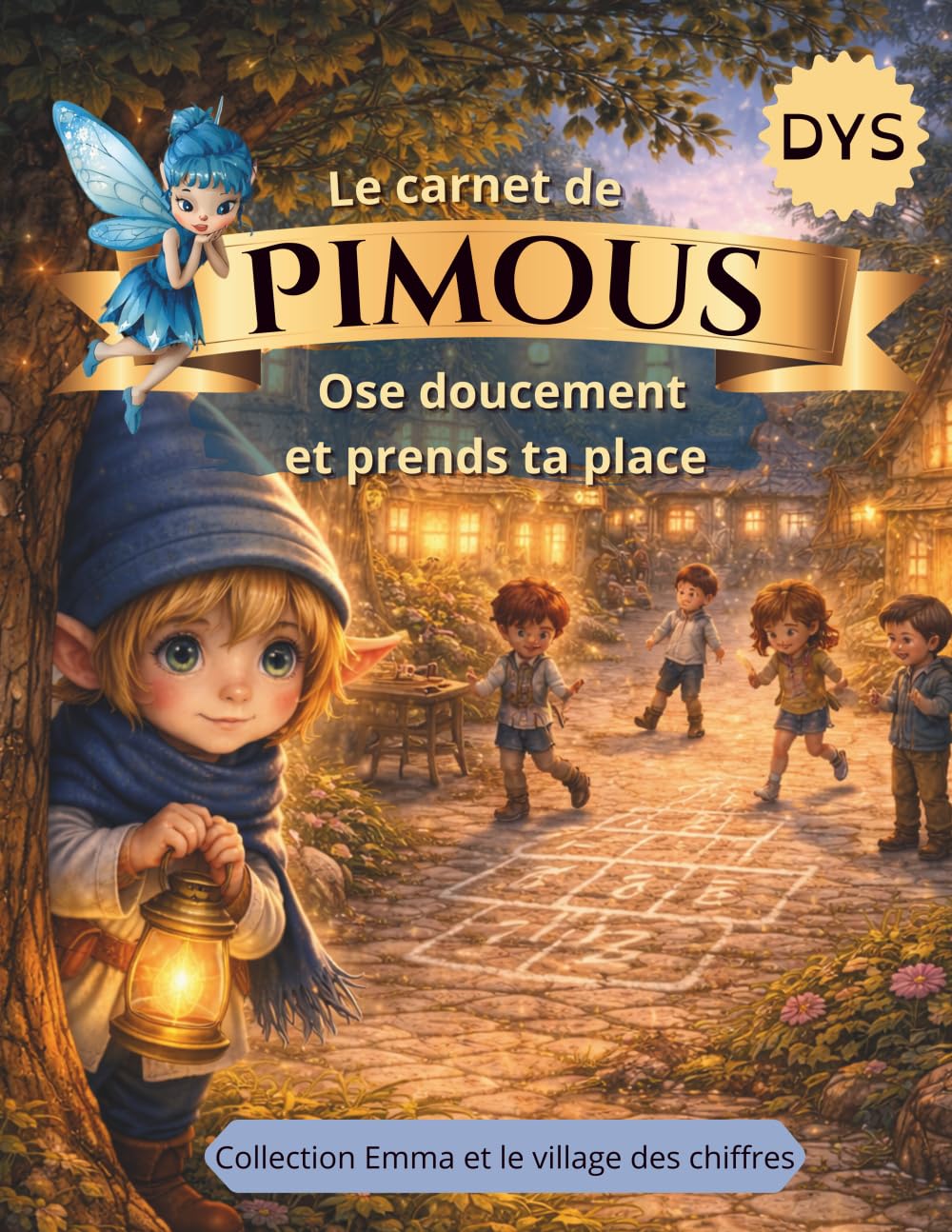 Le carnet de Pimous – Confiance en soi enfant | Activités et développement personnel | 6-8 ans: Ose à ton rythme et prends confiance pas à pas (Emma et le Village des Chiffres)