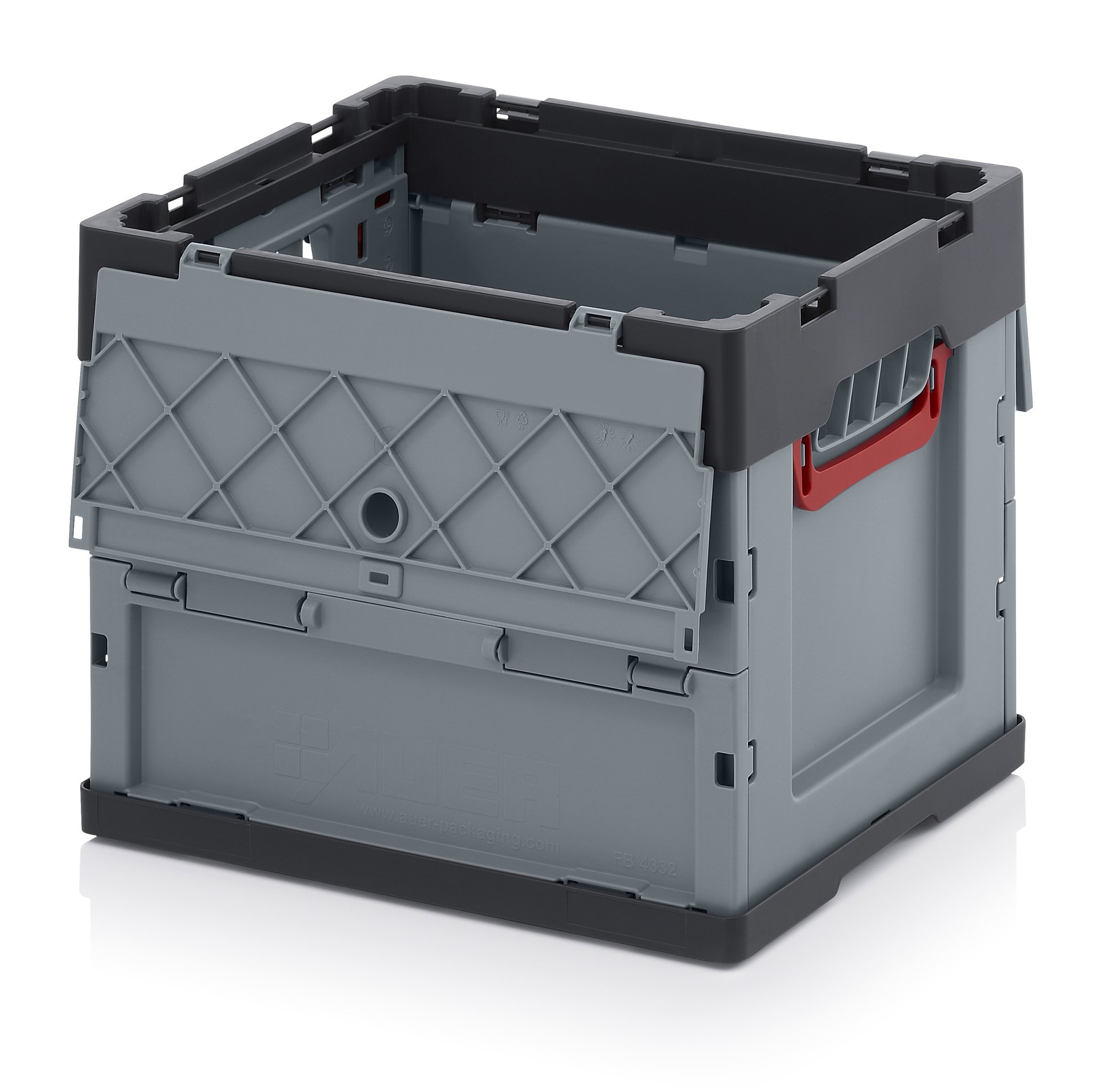 6x Profi Faltbox 40 x 30 x 32 mit Deckel inkl. Zollstock * 6er Set