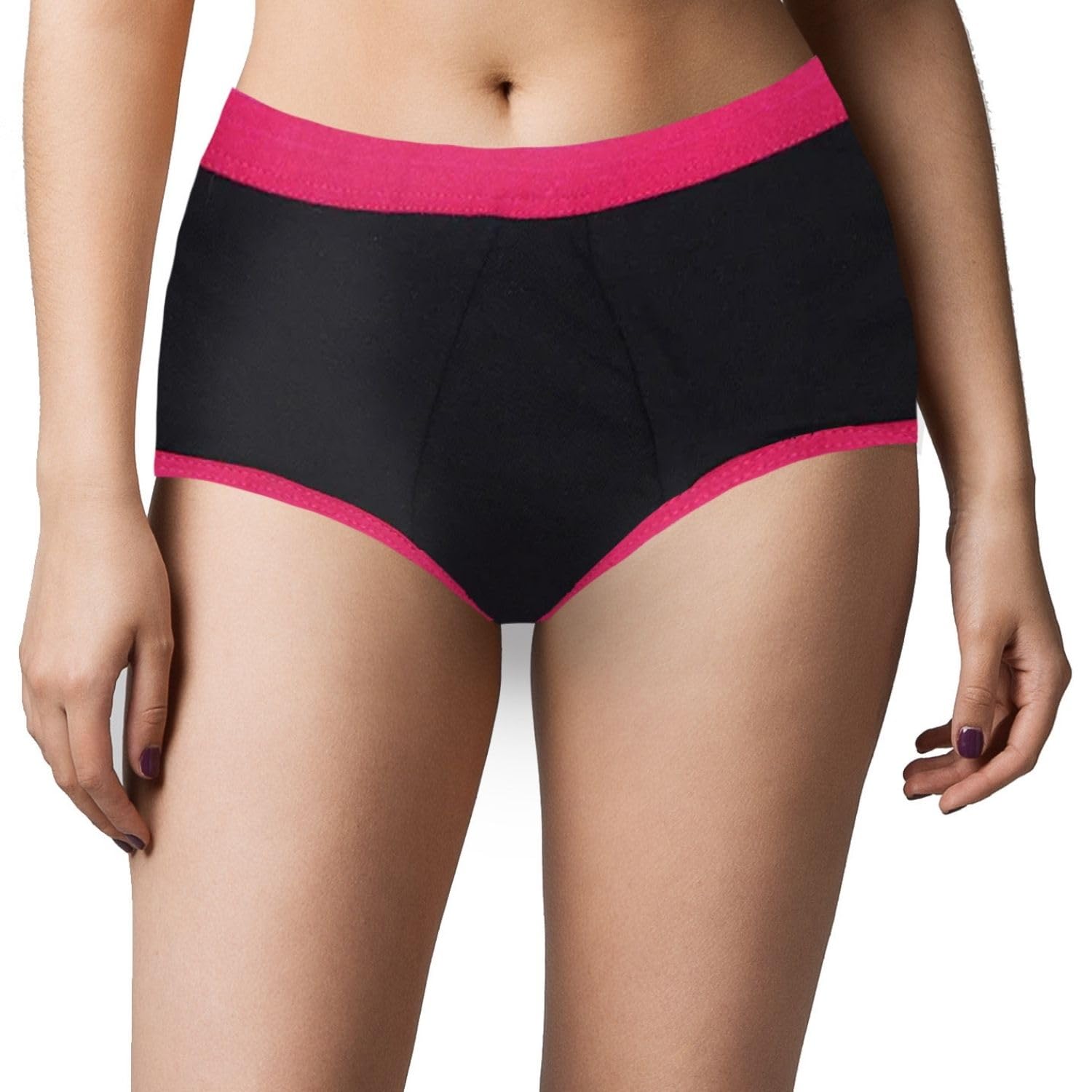 dchica Essentials Cotton Period Panties with Anti Microbial Lining for Girls, Light to Medium Flow Period Panty Briefs, No Pad Required Menstrual Underwear for Girls, Easy to Wash & Leak Proof-picture-1