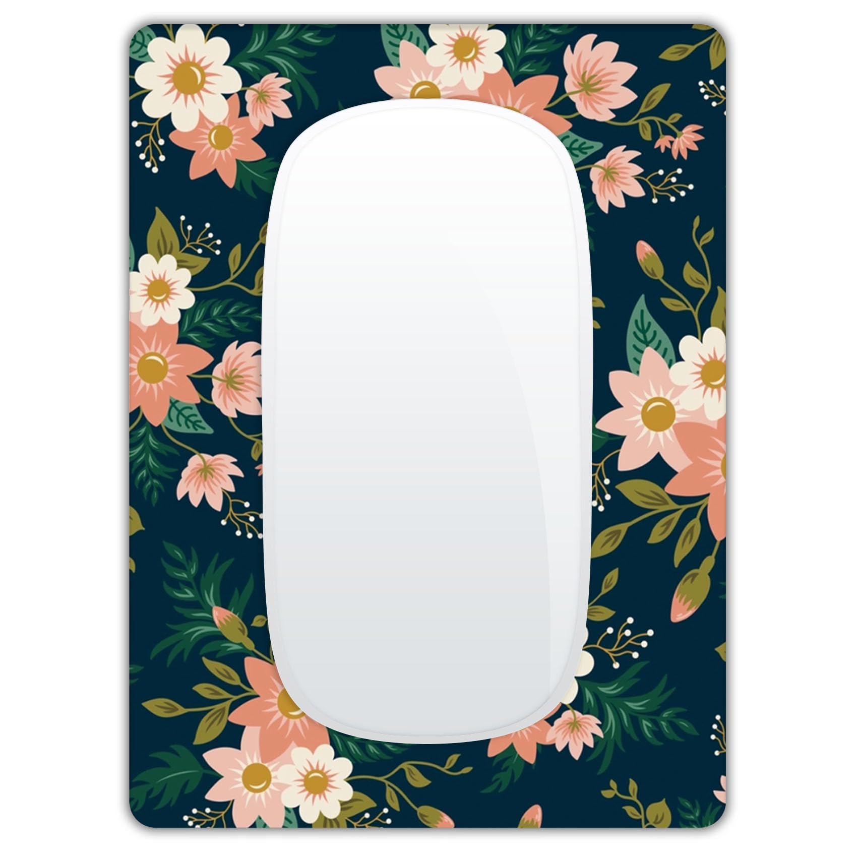 Small Mouse Pad, Mini Mouse Pad 6 X 8 Inch with Non-Slip Rubber Base for Keyboard Tray Laptops Wireless Mouse Home Office Travel, Washable & Portable (Spring Summer Flowers)