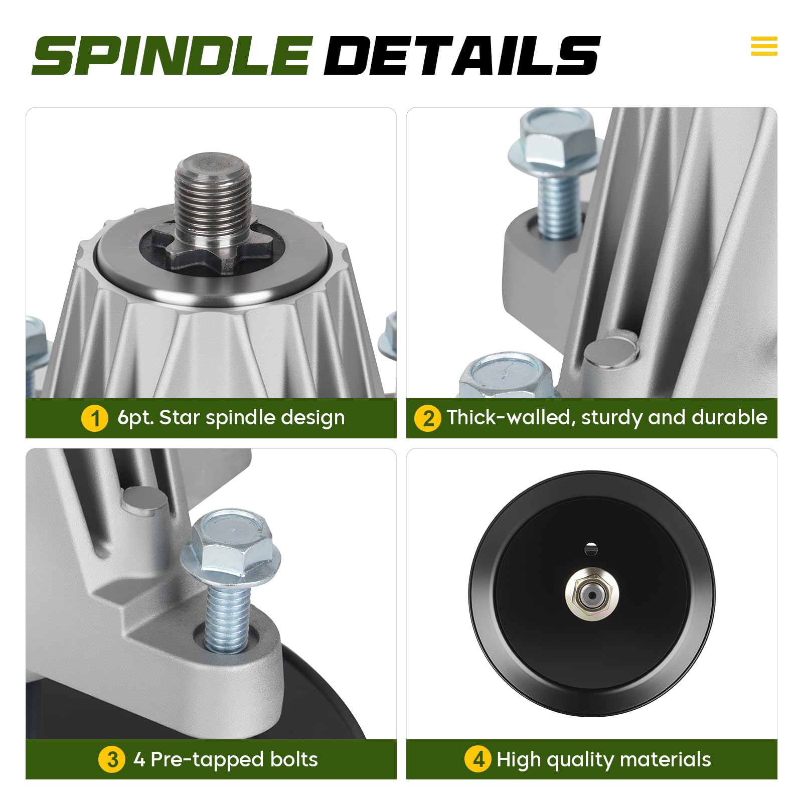 Amazon.com : 2 Pack 46 inch Spindle Assembly 618-06989 918-06989