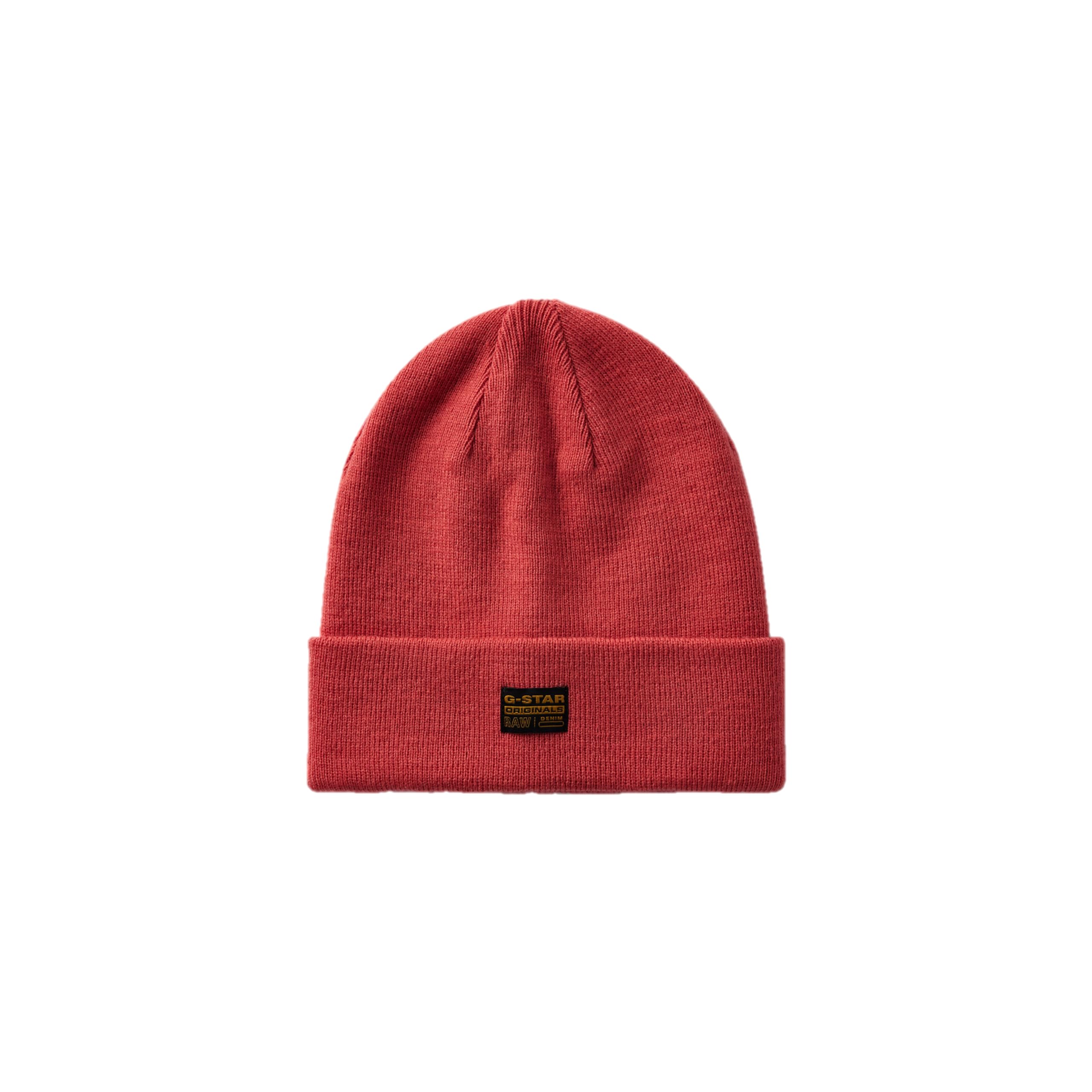 Genuine G-STAR Originals Taller Finch Brick Red BEANIE Cuff UNISEX