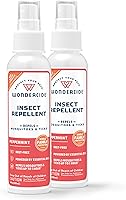 Wondercide Peppermint Mosquito Tick Repellent Spray - Natural DEET-Free Bug Killer, Family Safe 2-Pack 4oz
