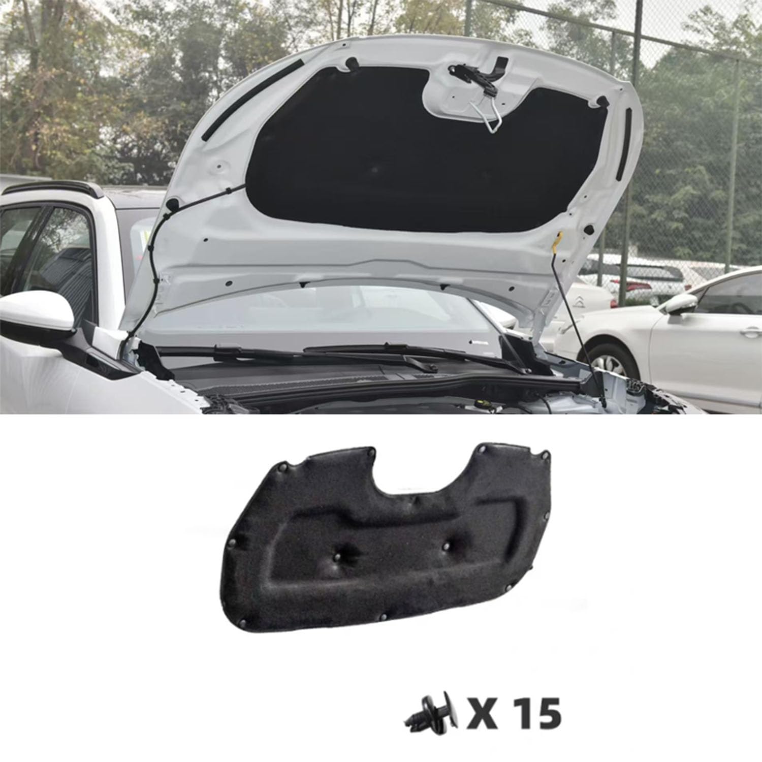 Isolamento Cofano Auto per Peugeot 2008 P24 2019-2025 Insonorizzante Motore Protezione Calore Riduzione Rumore Cofano Motore Accessori Auto