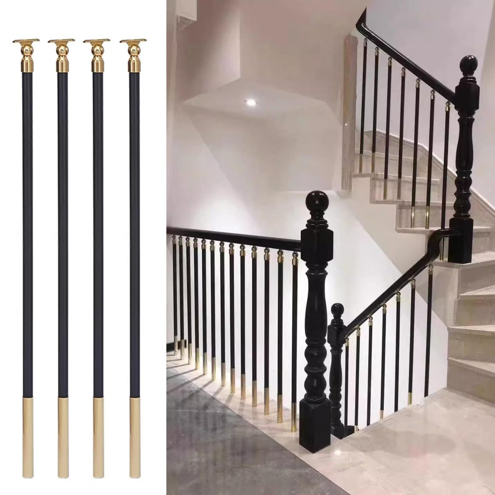 Balustres d'escalier à angle réglable pour connecteurs de main courante balcon