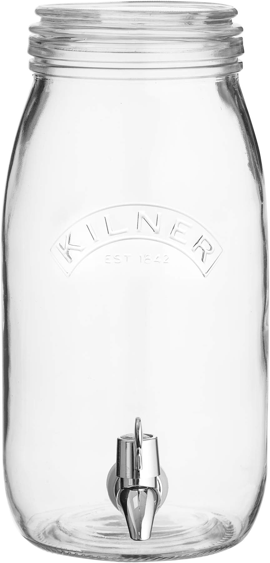 Kilner 3 Litre Round Glass Drinks Dispenser