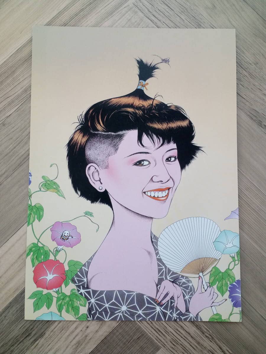 小泉正彦「あるポーズ」、日本の画家、洋画,希少な額装用画集より