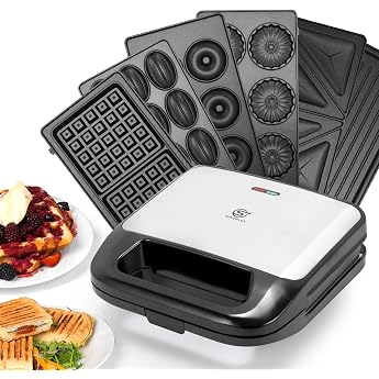 Multifunctional Sandwich Maker 6-in-1 with Interchangeable Plates [Energy Class A+++]