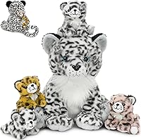 Vista 10 de MorisMos - Animal de peluche de dinosaurio con bebés, mamá dino T-rex de 23.6 pulgadas con 3 juguetes de peluche de bebé dino y 3 huevos de peluche