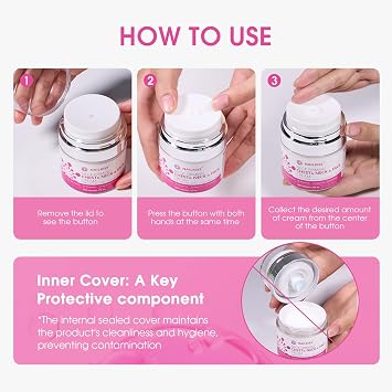 Neck Firming Cream with Retinol, Collagen & Hyaluronic Acid - Tighten & Lift Crepey Skin, Improve Wrinkle Appearance, Even Skin Tone - 1.7 Fl Oz Moisturizer for Face & Neck