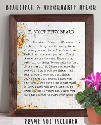 Vista 59 de To Be Nobody But Yourself - E.E. Cummings 11x14 Unframed Motivational Wall Art - Literature Book Posters for English Classroom, Home Office or