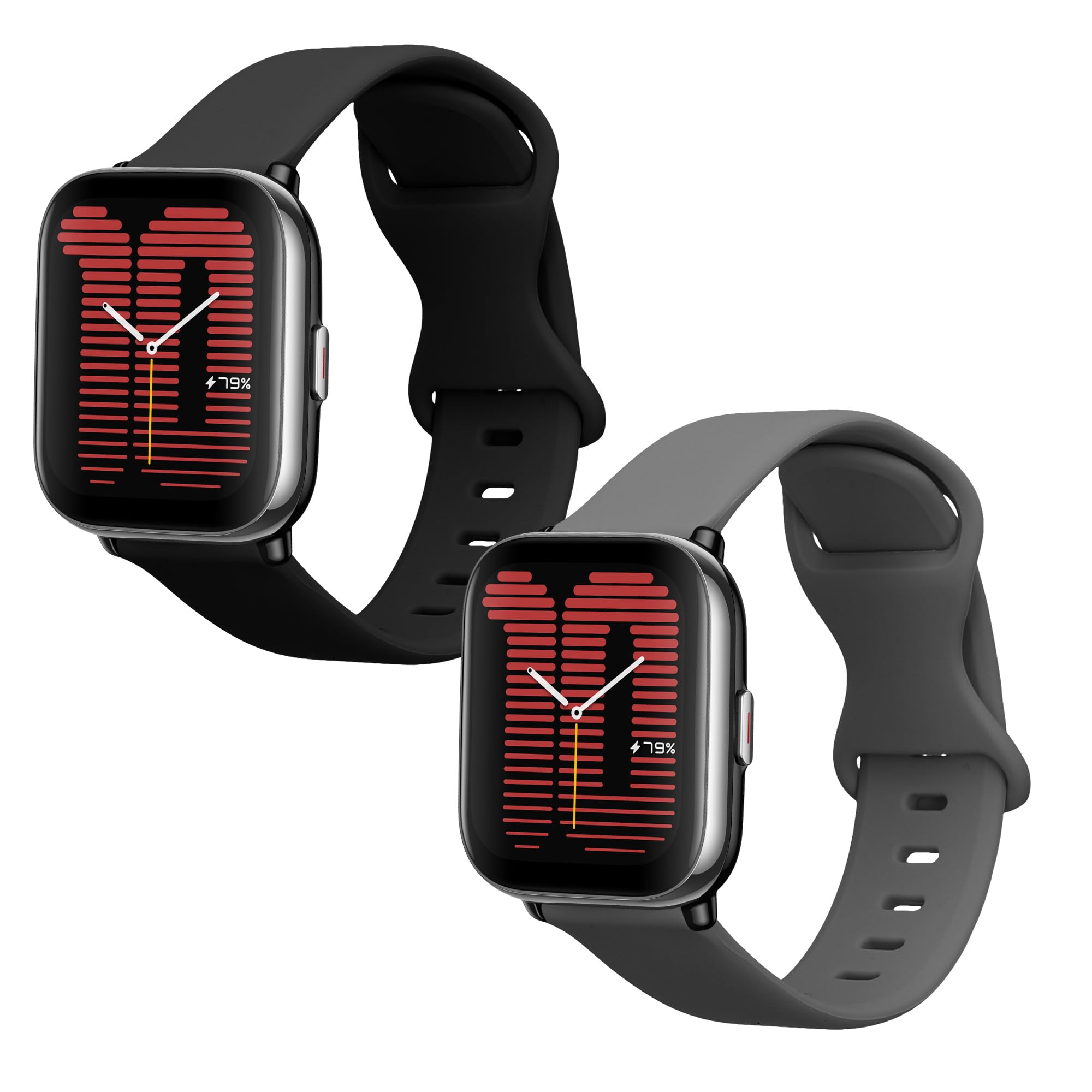 MoKo 3er Pack Silikon-Armbänder Für Amazfit Active/GTS/Bip – 20mm, Weich & Wasserdicht