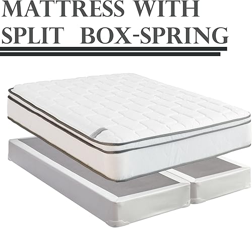 Miniatura 7 de Spinal Solution Eurotop - Colchón de colchón con muelles interiores y 8.0in (8.0in), color marrón