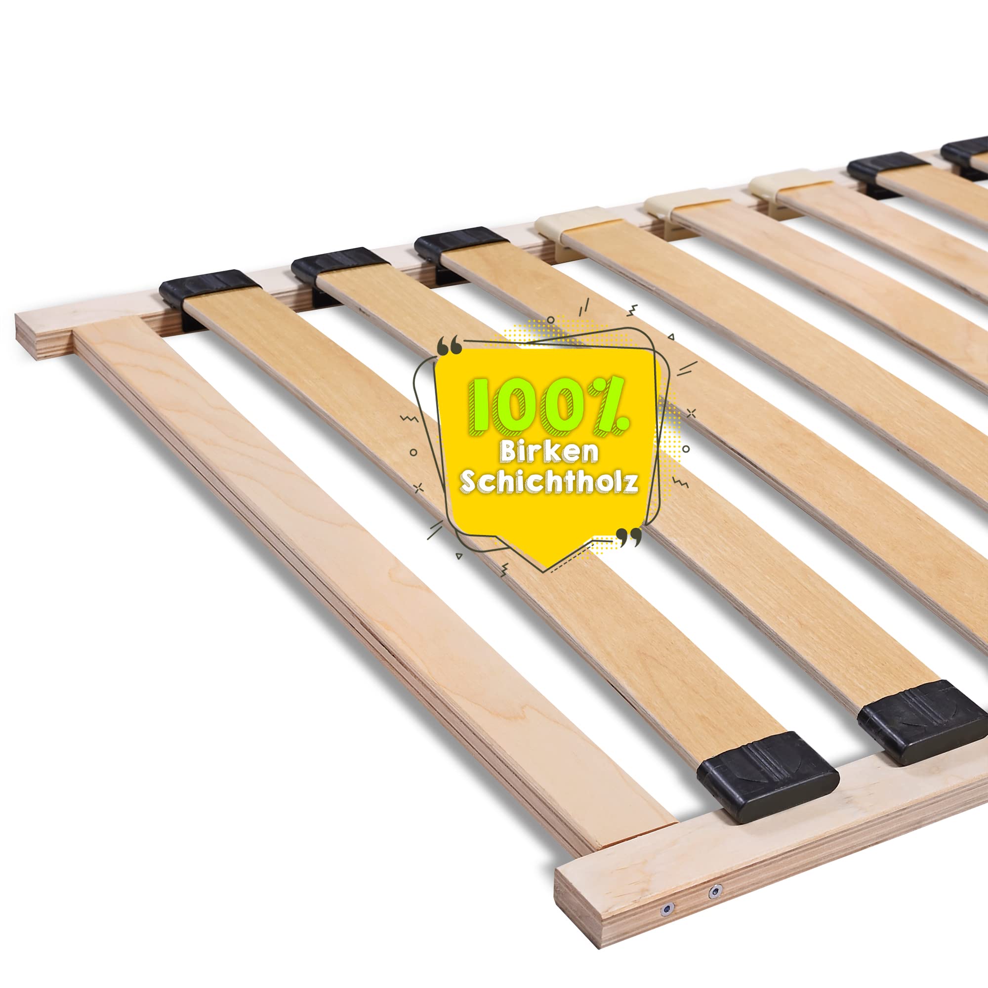 vidaXL Lattenbodem met 13 latten en verstelbaar hoofdeinde 90x200 cm