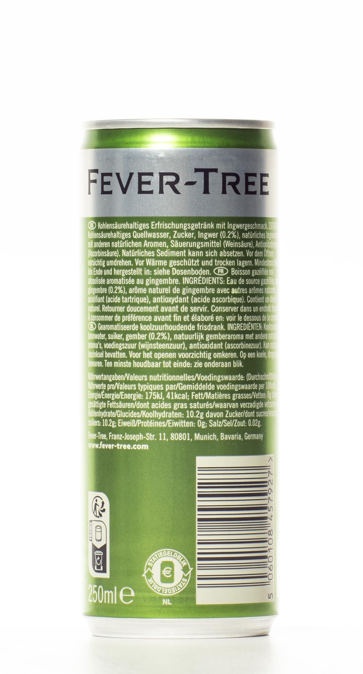 Fever-Tree Ginger Beer - Lattina 12 x 250 ml