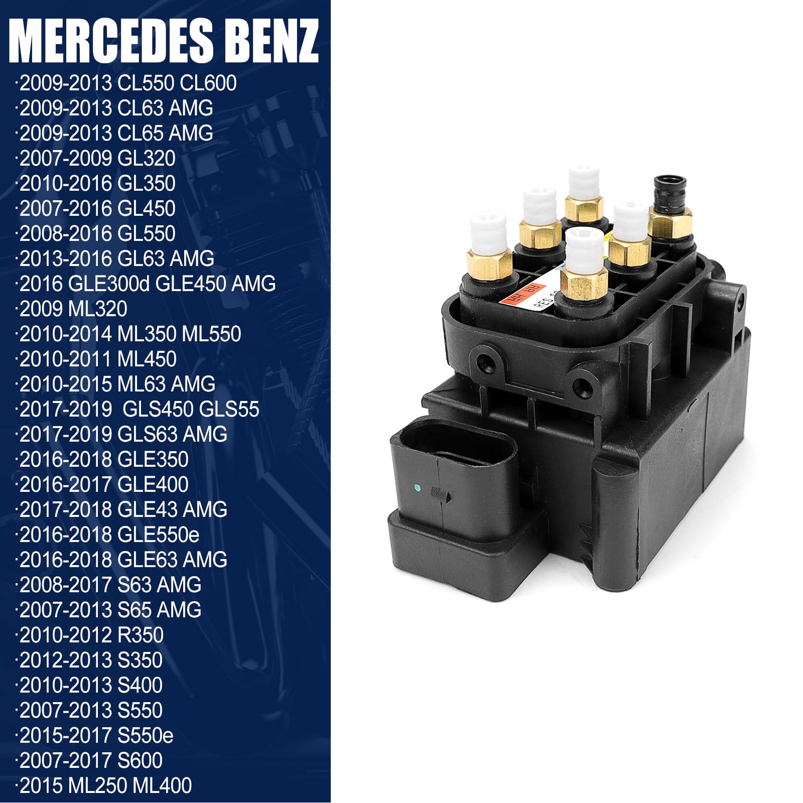 LUFASODERLING 1643201204 Air Suspension Valve Block Compatible With Mercedes Benz W164 GL350 GL450 GL550 ML350 ML550 - Foto 13