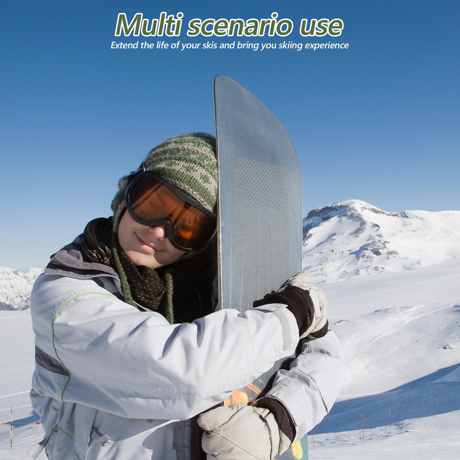 Protection en Filet Antigel pour Skis et Snowboards en Plastique, Empêchant la Neige Glace D’adhérer, Accessoire Essentiel pour Équipements de Ski
