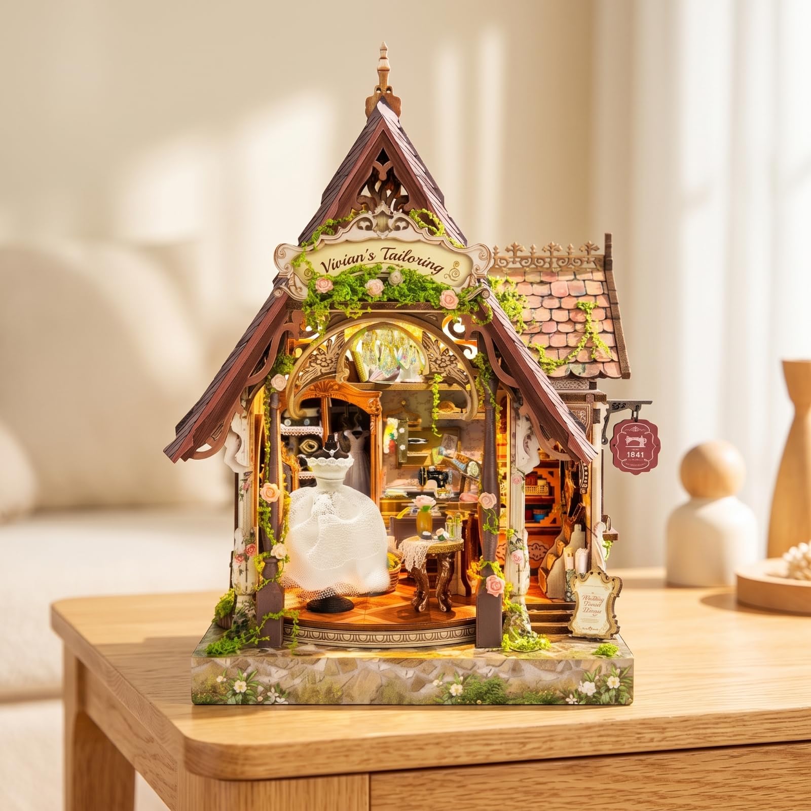 predolo Kit Casa in Miniatura da Costruire | Creativo, Artigianale, Modellino in Legno da Costruire, per il tempo libero Libero