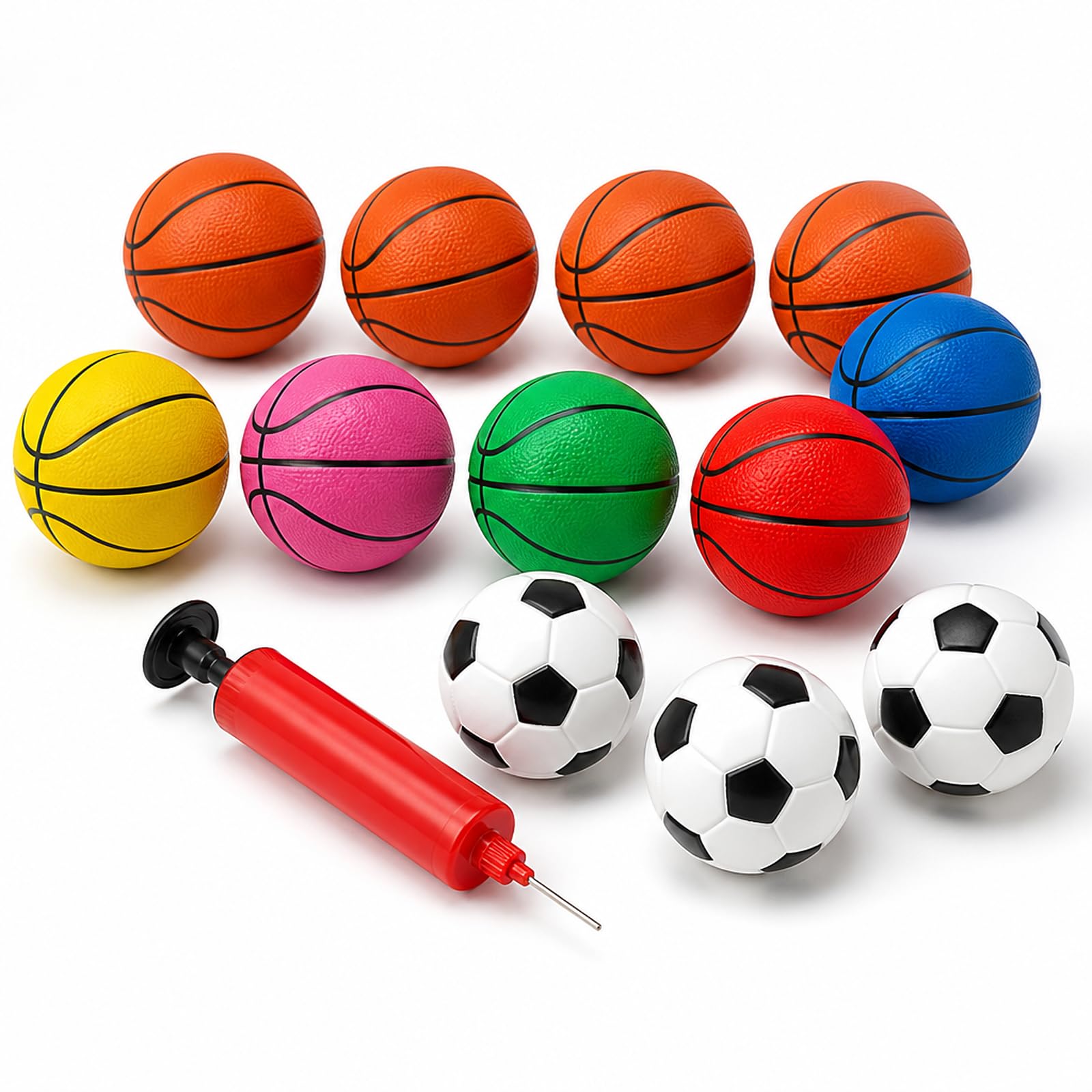 Buuraqq 10PCS Mini Basketball, Small Basketball, Basketball Kit
