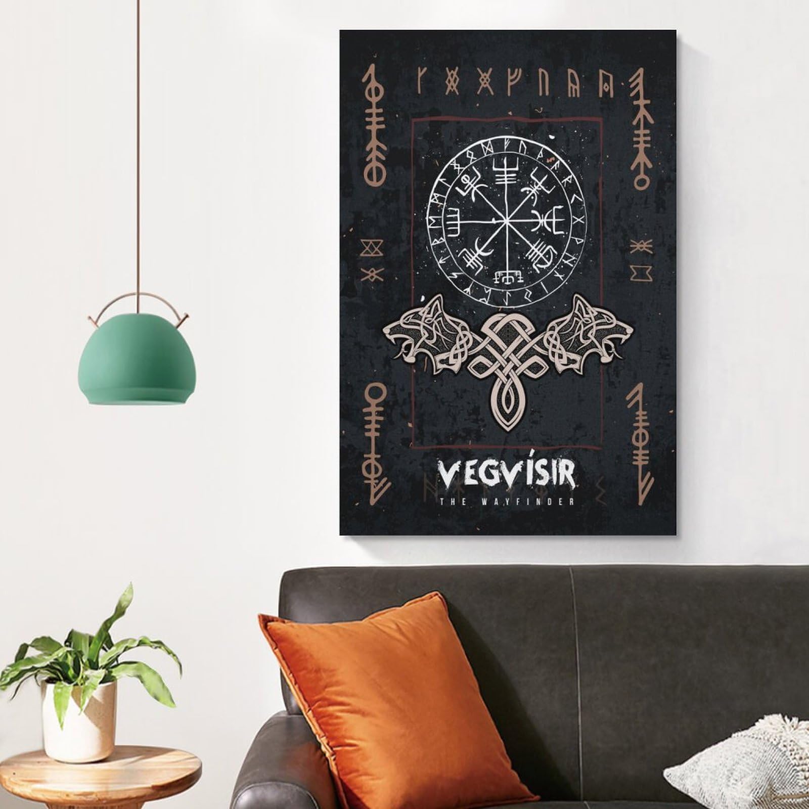 Poster Metallico Con Rune Vichinghe E Significato – Targa In Latta Retrò 20x30 Cm, Decorazione Murale Originale
