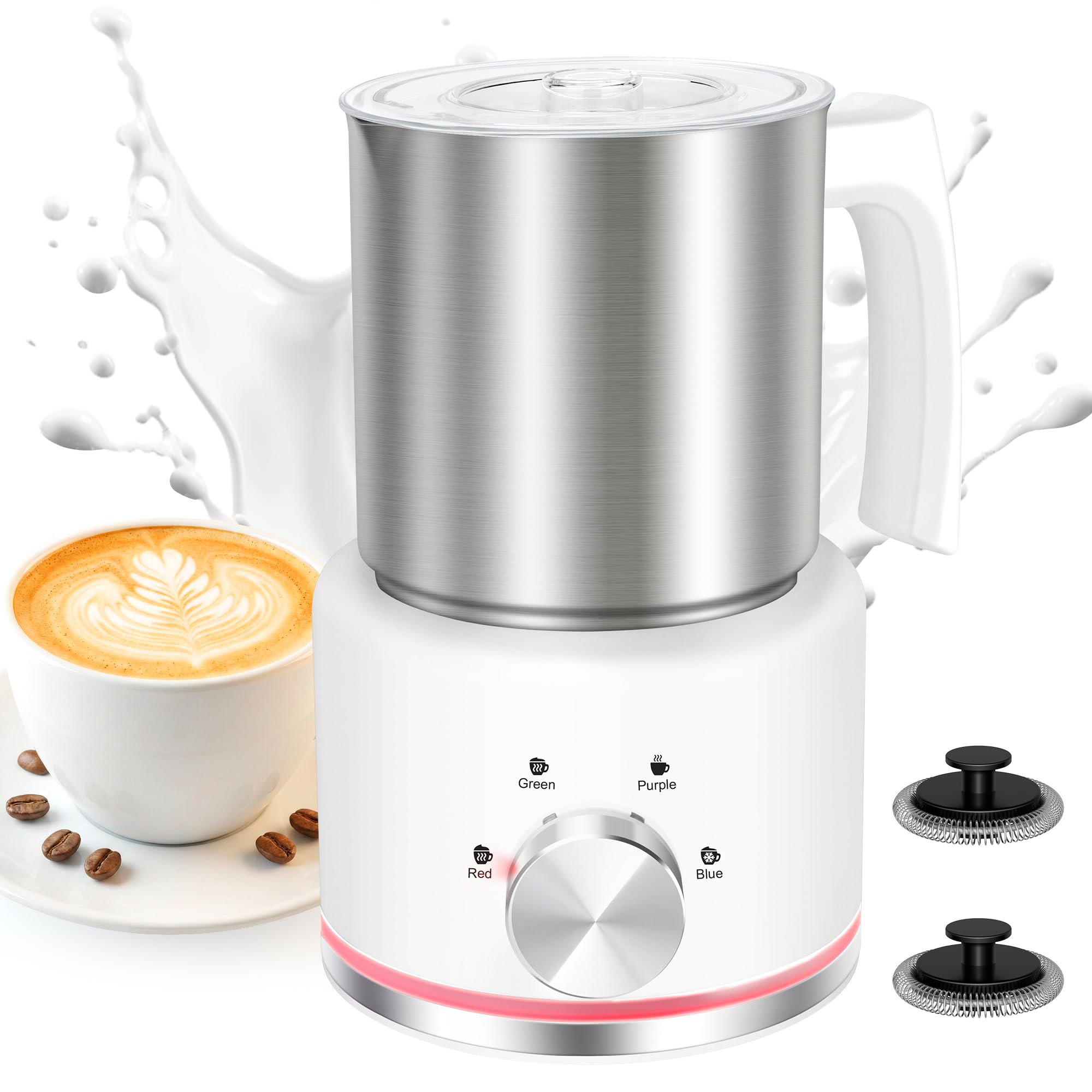 Amazon.com: ByNaRIX Milk Frother, 17 OZ Milk Frother and Steamer