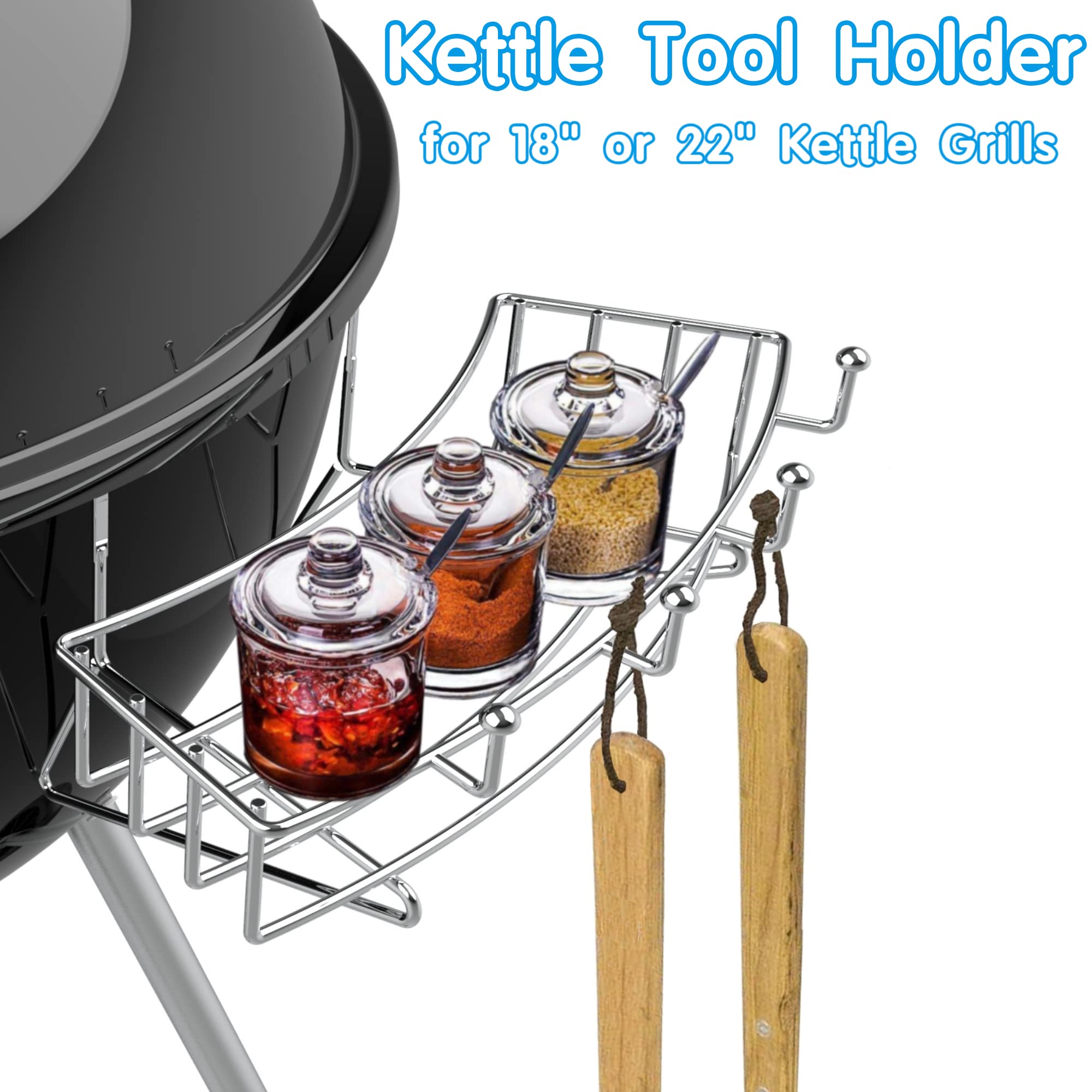 Buy Universal Black Powder Steel 22.5in Kettle Grill Rotisserie KitRotisserie Ring/Spit Motor