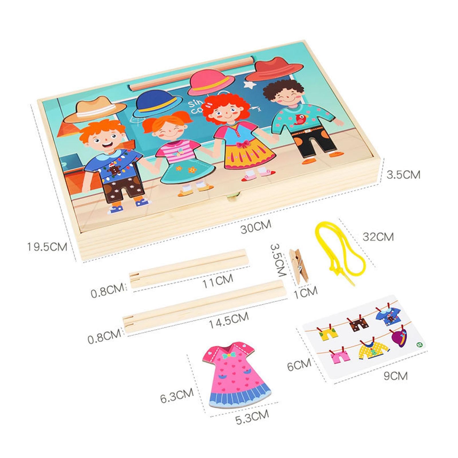 Puzzle Set Zum Verkleiden Und Spielen mit Regal Und Sortierfunktion für Kinder
