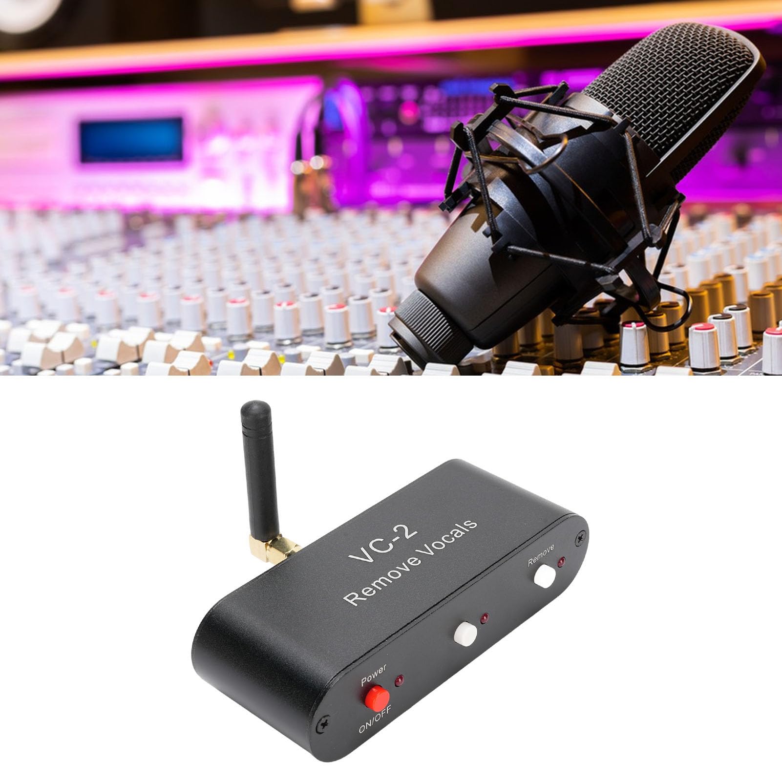 Tonysa VC 2 Hardware Vocal Remover, Echtzeit Karaoke Voice Canceller mit Bluetooth 5.0 und Aux, Level für den Gesangsmaschinenvertrag Verstellbar