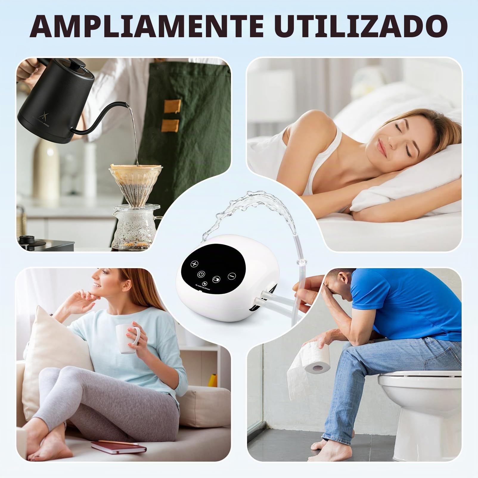 Enema Eléctrico, Enemas Eléctricos para Limpieza Colon para Mujeres/Hombres | 100 Niveles de Intensidad, Impiador Anal con Pantalla LCD, Enemas para Uso Doméstico