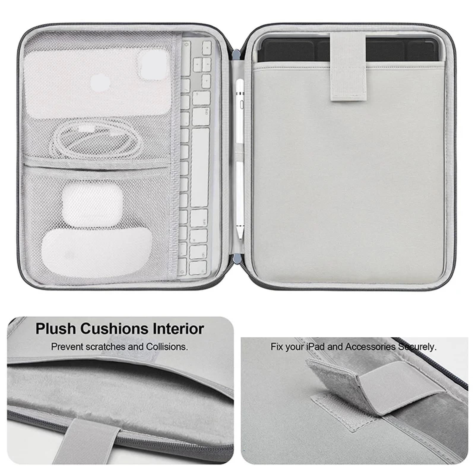 Custodia for tablet for da 10-13 pollici for portatile con cerniera for Per Notebook(Dark Grey,12.4 12.9 13 inch)