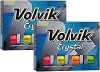 Vista 7 de Volvik Crystal - Juego de 3 pelotas de golf de color premium