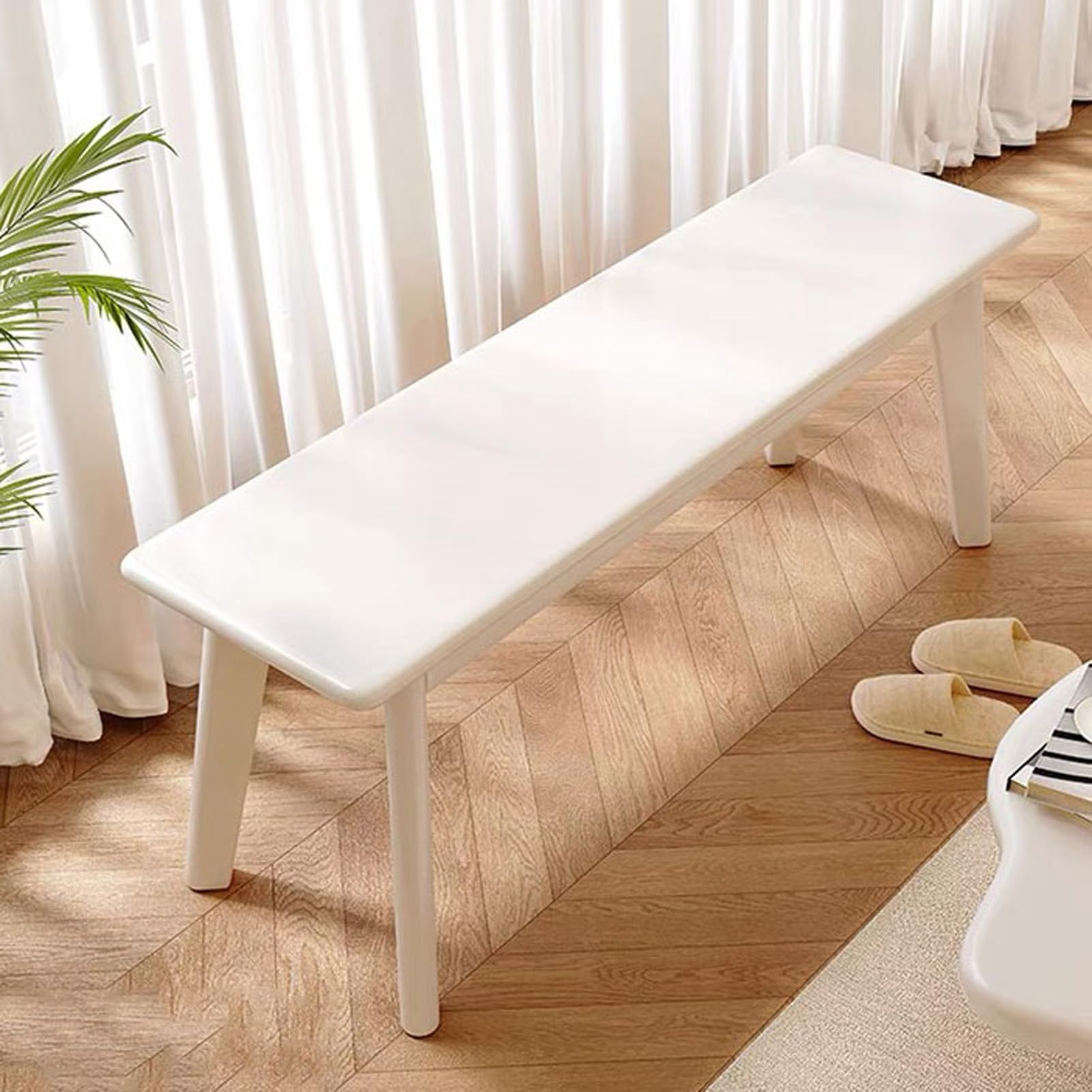 Banc à chaussures en bois pour une entrée ordonnée et cosy