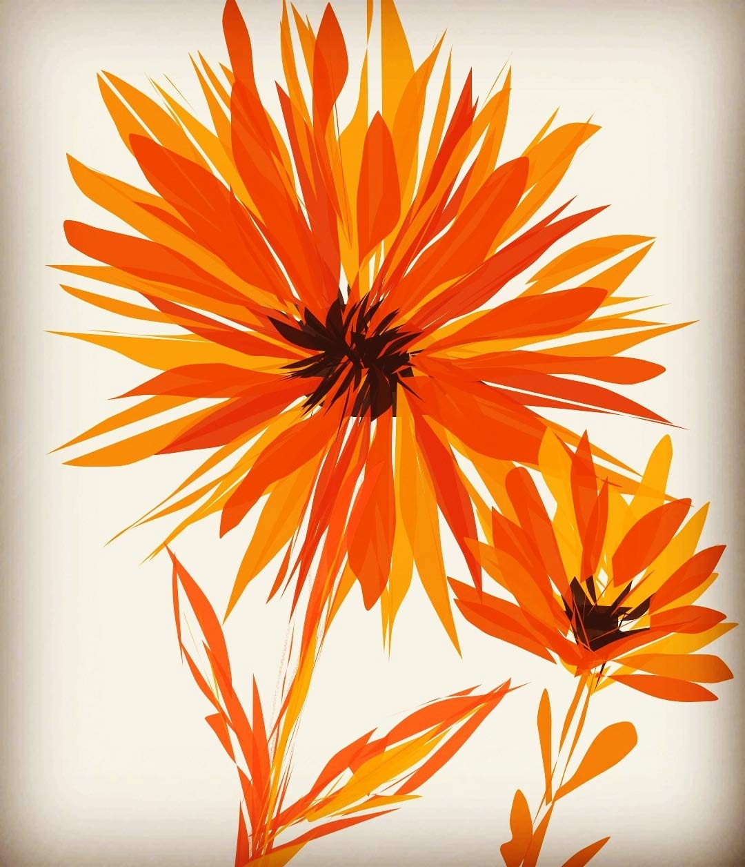 SHSWorks Dandelion Flowers 25x30 (Inch) Wall Art Canvas Painting Signed By Artist For Living Room Bedroom Home & Office Decor Copyright Protected Artwork (Unframed Digital Reprint)