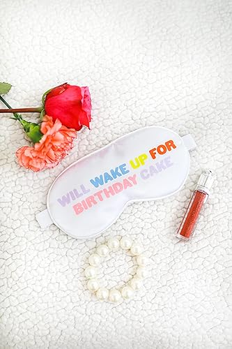 Miniatura 5 de Pearhead Will Wake Up - Máscara de dormir para pastel de cumpleaños, accesorio para dormir, máscara ajustable para dormir, colección de regalo, con