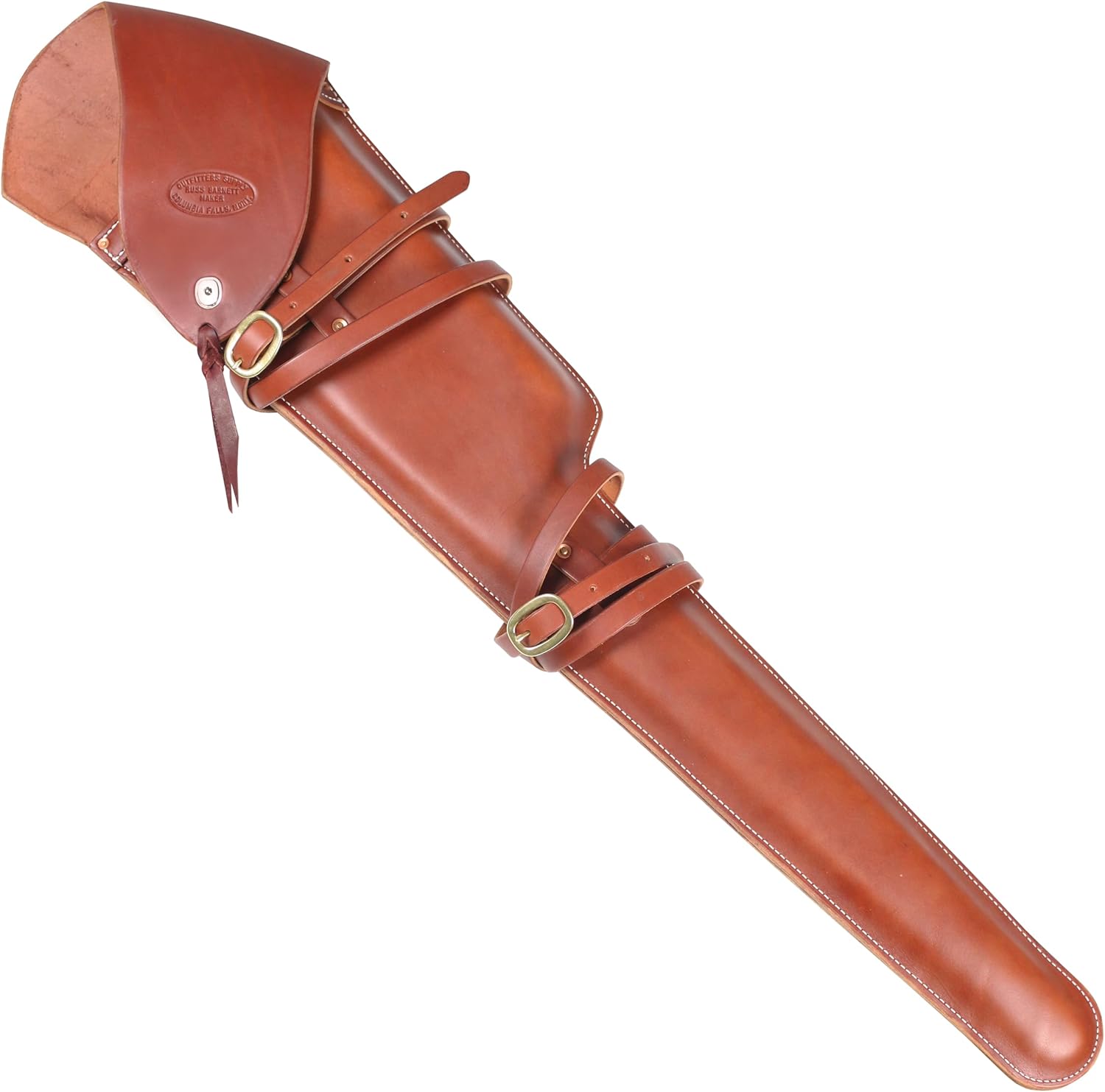 Outfitters Supply Leather Scabbard for Scoped Rifle Right Hand Bolt Action Rifle