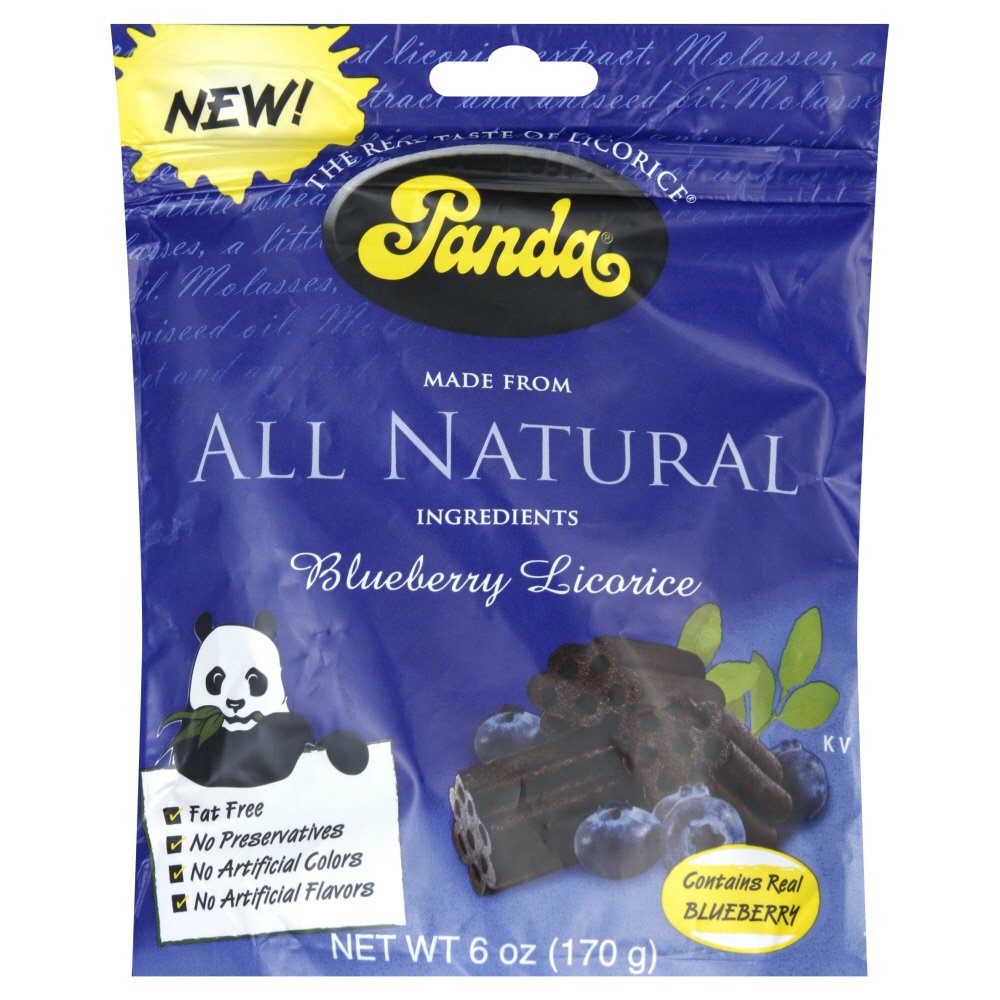 Panda Panda Blueberry Licorice Chew Bag 6 Oz Pack Of 12