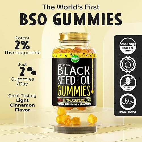 Miniatura 2 de Maju Superfoods Gomitas de aceite de semilla negra, aceite de orégano y cápsulas de reposición mineral