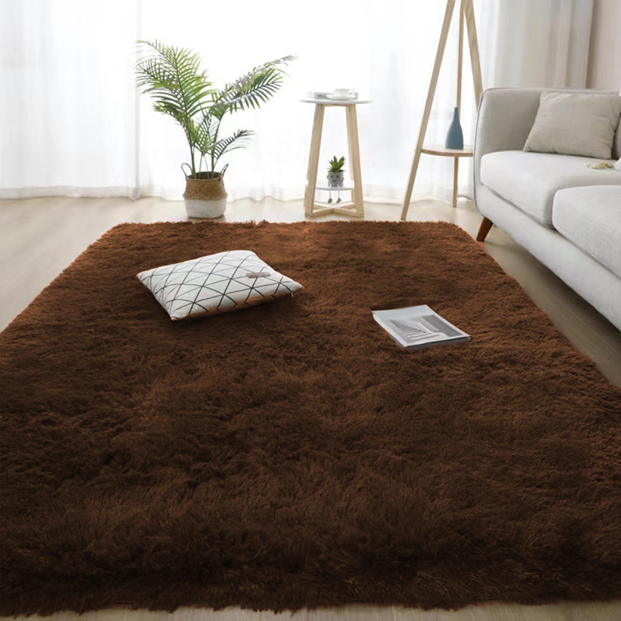 Tapis en peluche antidérapant résistant pour éviter la perte de poils