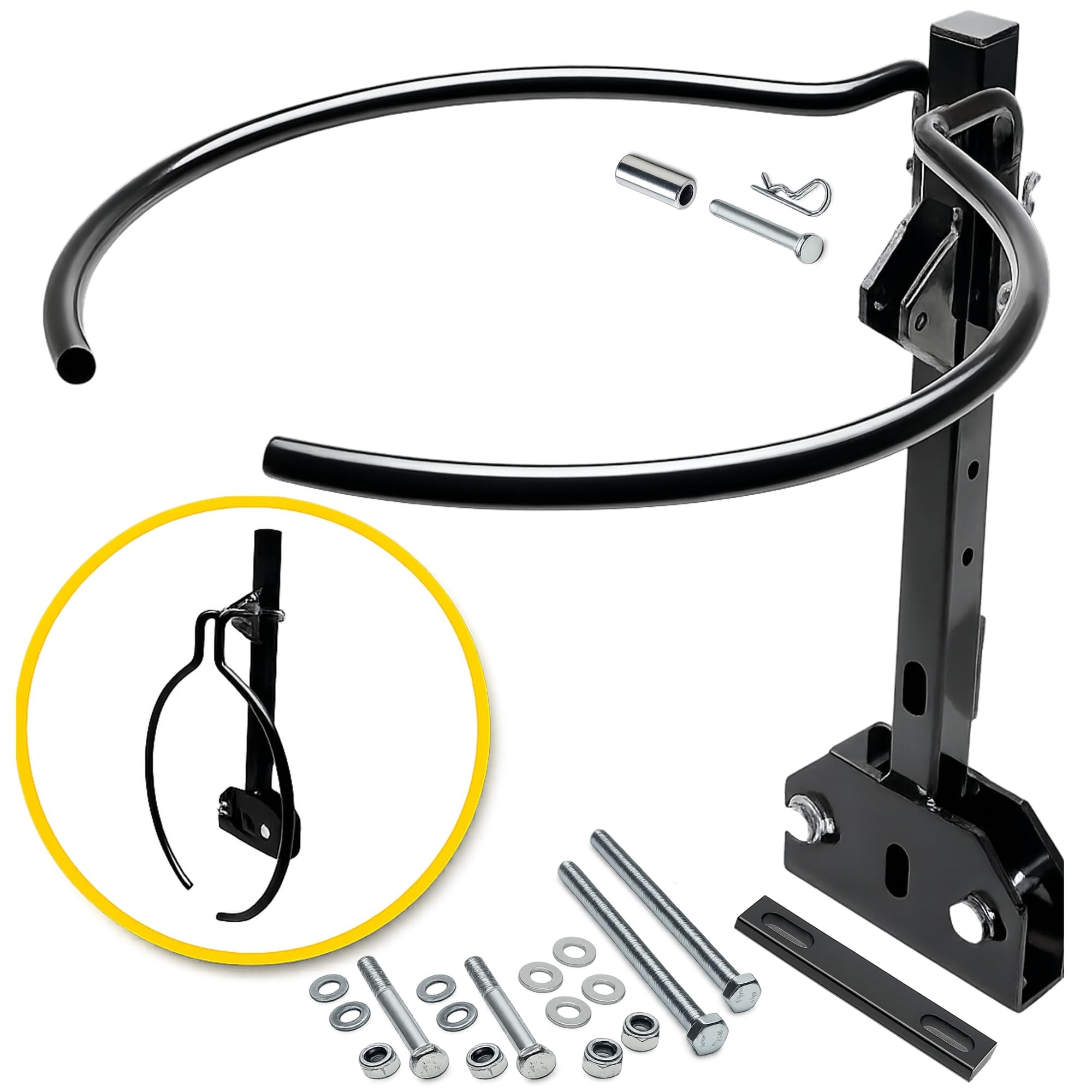 Retractable 6-Way Clamp-On Universal Mount 5 Gallon Bucket Holder