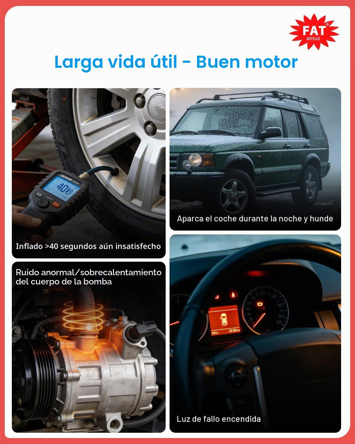 Bomba de compresor de suspensión de aire para Mercedes Benz W164 X164 GL350 GL450 GL550 ML350 ML450 ML500 ML550 ML63AMG 2006-2012 1643201204 A1643200504