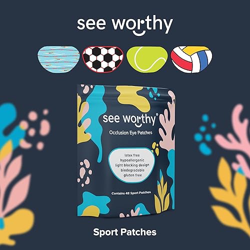 Miniatura 9 de See Worthy Parches para ojos Pop Art, diseño innovador, tecnología adhesiva inteligente, parche ocular transpirable y cómodo para ojos perezosos,
