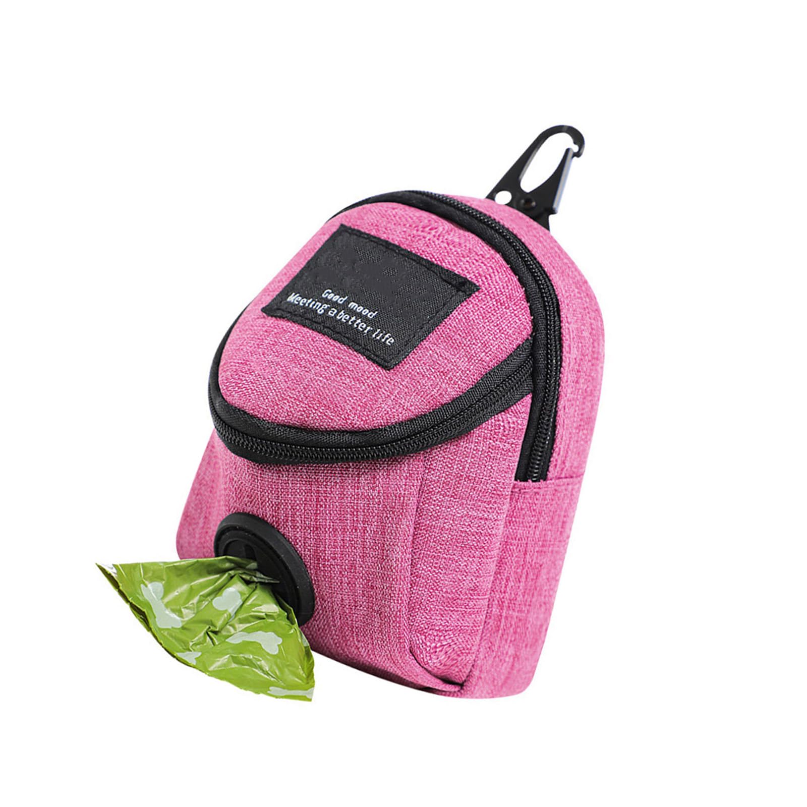 Efficient Pet Waste Holder with Snacks Storage Leash Attachment Tear Daily Use Dog Poop Bag Dispenser