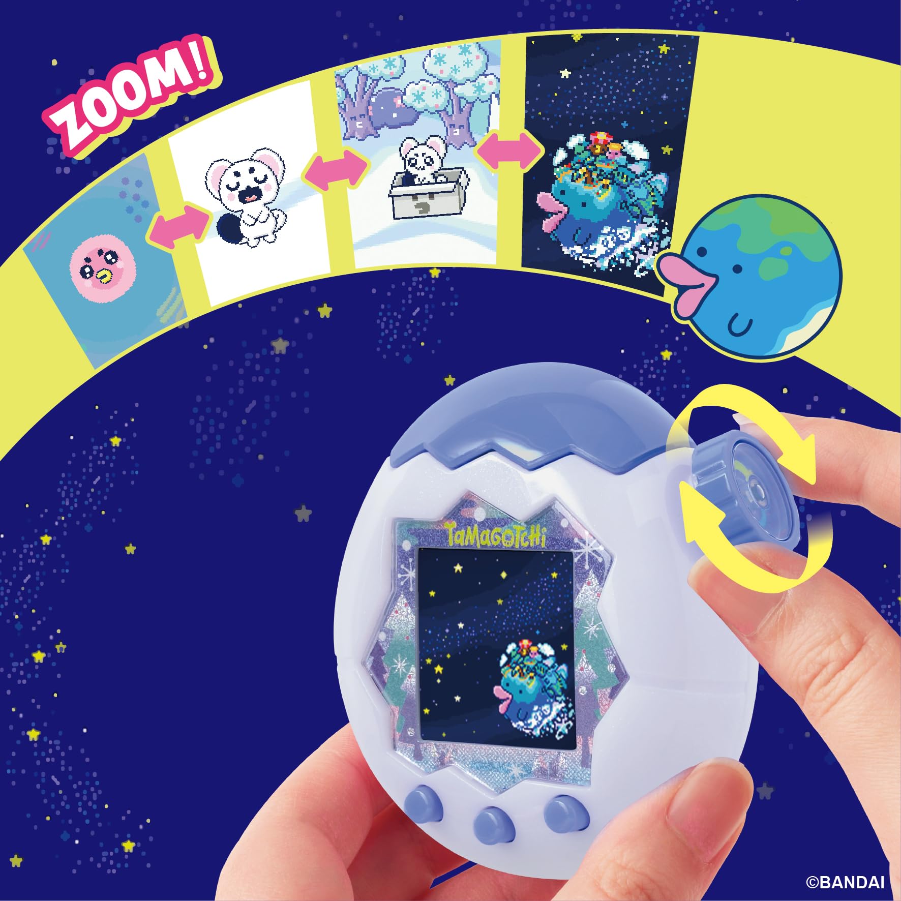 Tamagotchi Paradise White Glacier Virtual Pet image 3