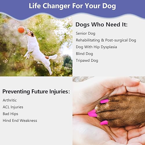 Miniatura 5 de Pinzas de uñas para perros  Antideslizantes para perros mayores, para evitar deslizarse en suelos duros, dos formas de uso, protector de patas de