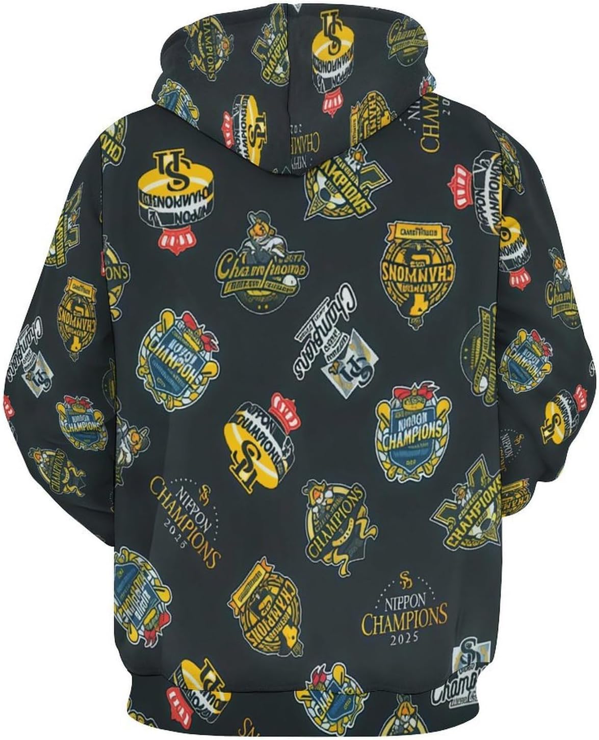 2025日本一記念 福岡ソフトバンクホークス パーカー 男女兼用 メンズ レディース スウェットシャツ フーディ フード付きポケット