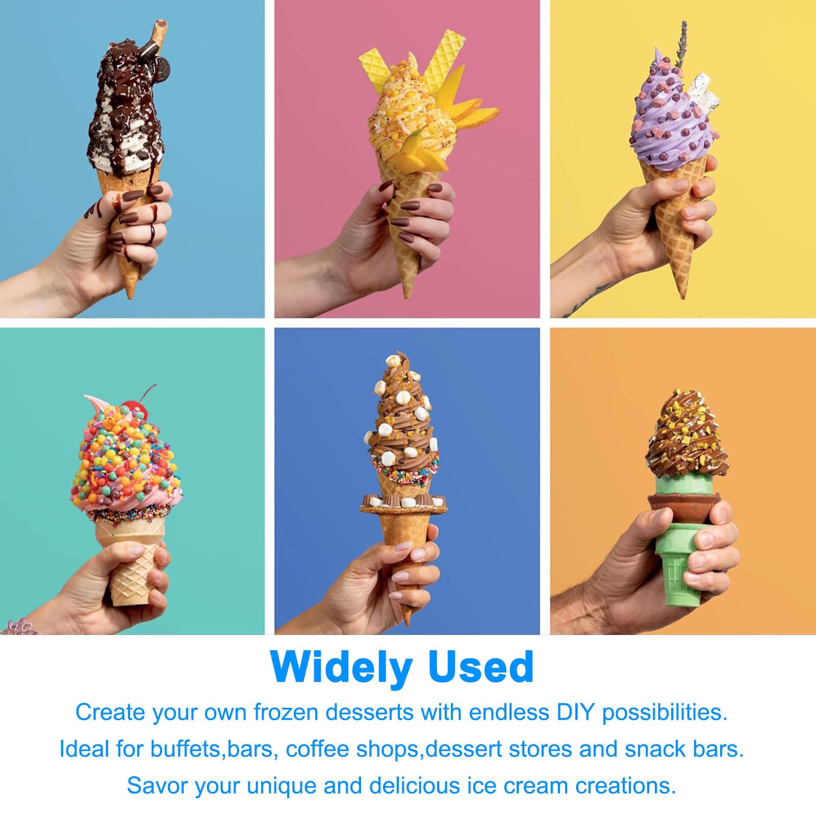 Sweet Sundae - Macchina per Gelato, Gelatiera, 2.5 L, Compressore Autoraffreddante, 450 W, Sistemas di Erogazione, Pulizia Automatica, Acciaio Inox Grey