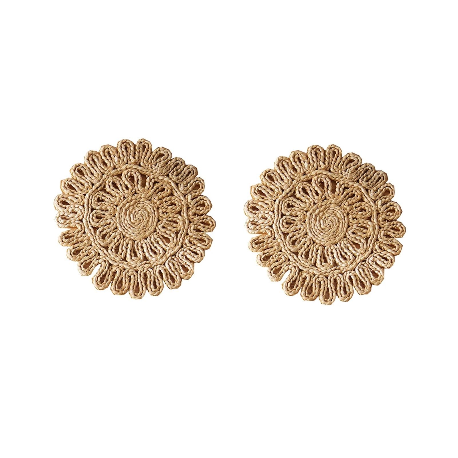 Napperons en macramé : protégez votre table des rayures grâce aux tapis combinés tissés 2PCS